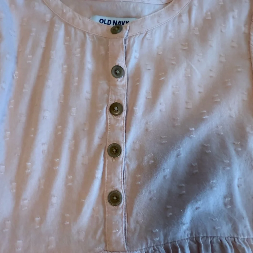 Old Navy Light Pink Kids Dress with Buttons
